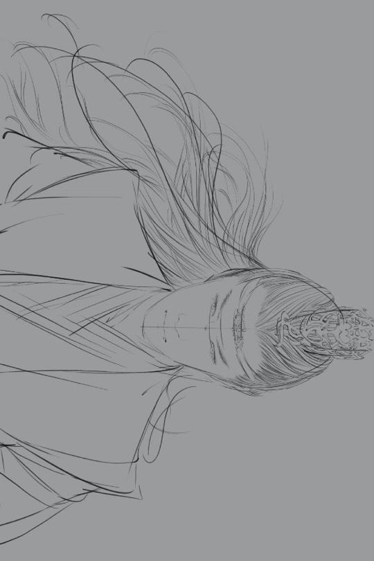 肖战王一博 #绘画 两张其实都未画完～先拼个同框(软件:ps,笔刷:水墨